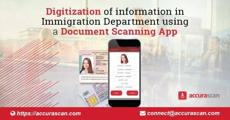Digitization of information in Immigration Department using a Document Scanning App
