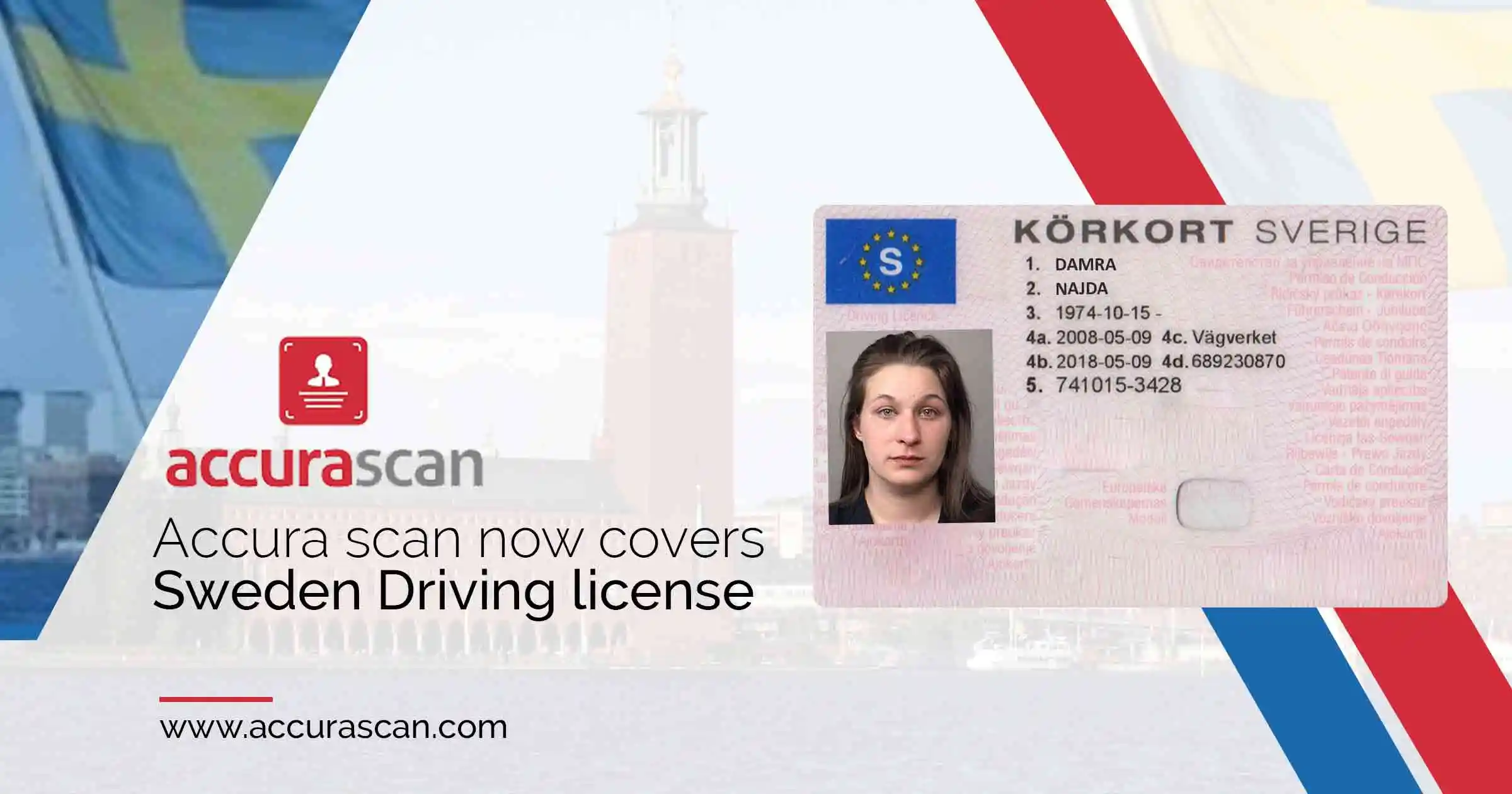 Accurascan now covers Sweden Driving License