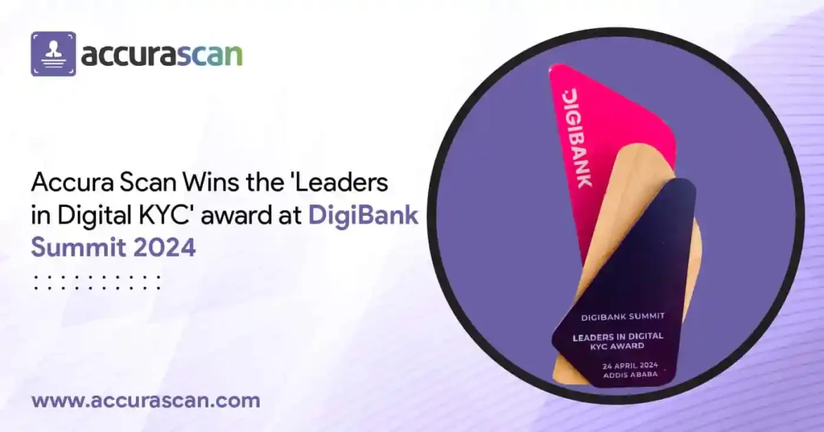 Accura Scan Wins the ‘Leaders in Digital KYC’ Award at DigiBank Summit 2024